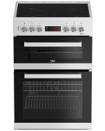 Beko EDC634W 60Cm Double Oven Electric Cooker With Ceramic Hob - White