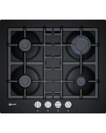 Neff T26CB49S0 N 50, Gas hob, 60 cm, Tempered glass, Black