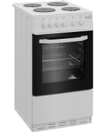 Zenith ZE503W 50cm Single Oven Electric Cooker with Ceramic Hob - White - A Energy Rated