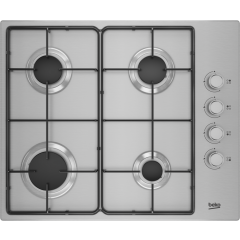 Beko CIHYG21SX 61Cm Gas Hob - Stainless Steel