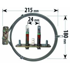 Compatible Belling Cooker Fan Oven Element 2 Turn ELE2048
