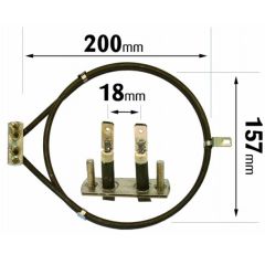 Cooker Fan Oven Element AEG / Beko / Proline 2000W ELE2079