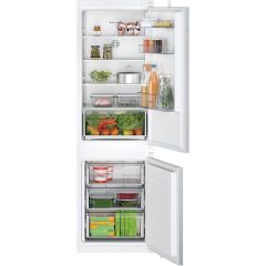 Bosch KIN86NSE0G Series 2 Built-in fridge-freezer with freezer at bottom, 177.2 x 54.1 cm, sliding hinge - White
