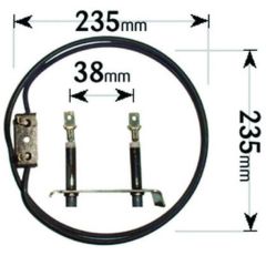 Hotpoint Fan Oven Element ELE006 Creda, Cannon, 2 Turn