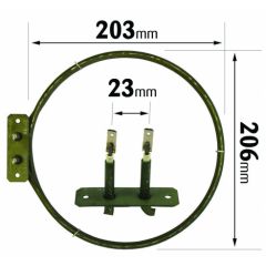 Electrolux Cooker Fan Oven Element 2400W 2 Turn ELE2054