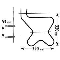 Nardi Cooker Lower Oven Element ELE2045