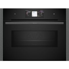 Neff C24MT73G0B N90, Built-in compact oven with microwave function, 60 x 45 cm, Graphite-Grey