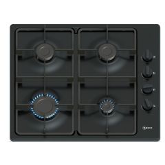 Neff T26BKP6S0 N 30, Gas hob, 60 cm, Enamel, Black