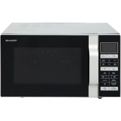 R860SLM Combination Microwave 25 Ltres 900 Watt 1000 Watt Grill 1400W Convection Oven Silver, Flat Bed 