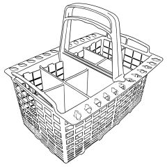 To fit ARISTON, INDESIT, CREDA, HOTPOINT Cutlery Basket MWP51