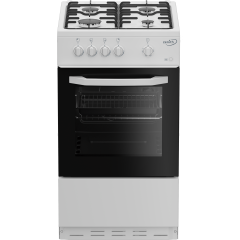 Zenith ZE501W 50Cm Single Oven Gas Cooker With Gas Hob - White - A Energy Rated