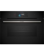 Bosch CSG7584B1 Series 8, Built-in compact oven with steam function, 60 x 45 cm, Black