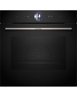Bosch HSG7364B1B Series 8, Built-in oven with steam function,  Electronic, 21 functions, 60 x 60 cm, Black
