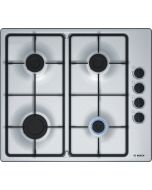Bosch PBP6B5B60 Classixx Gas Hob, 60cm Stainless Steel
