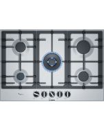 Bosch PCQ7A5B90 Series 6, Gas hob, 75 cm, Stainless steel