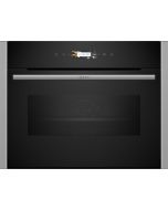 Neff C24MR21N0B N70 Built-in compact oven with microwave function, 60 x 45 cm, Stainless steel