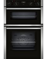 Neff U1ACE5HN0B N50 Built-In Double Oven - Black with Steel
