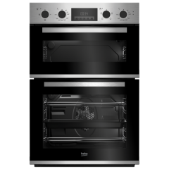 Beko CDFY22309X 60cm Built In High Specification RecycledNet Double Oven - Stainless Steel