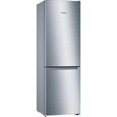 Bosch KGN33NLEAG Series 2, Free-standing fridge-freezer with freezer at bottom, 176 x 60 cm, Stainless steel look