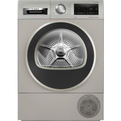 Bosch WQG245S9GB Series 6, Heat pump tumble dryer, 9 kg - Silver inox