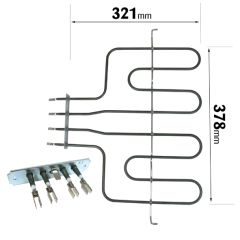 Indesit Cooker Oven Dual Grill Element ELE2124 pattern part