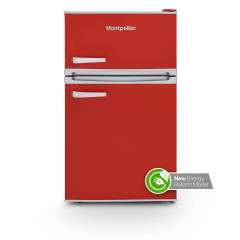 Montpellier MAB2035R 47.9cm Freestanding Static Fridge Freezer - Red