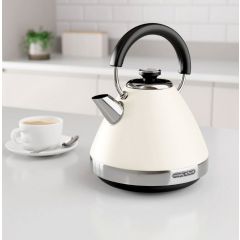 Morphy Richards 100132 1.5 Litres Venture Pyramid Rapid Boil Kettle - Cream
