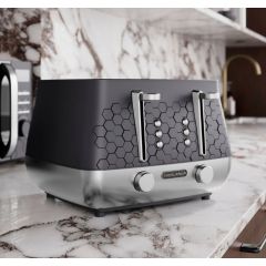 Morphy Richards 243020 Cassini 4-Slice Toaster Moonless Night - Black