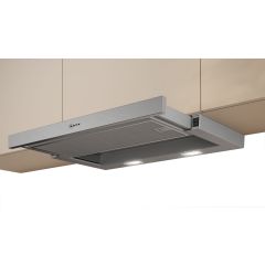 Neff D46BR22N1B 60cm wide, Logo design handle, 3 speed, Rocker Switch Controls, LED lights. Optional