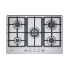 Neff T27BB59N0 75cm Gas Hob - Stainless Steel