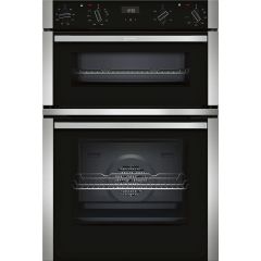 Neff U1ACE2HN0B CircoTherm Main oven, 5 functions, 1 ClipRail, LCD display. 2nd oven 4 functions