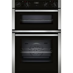Neff U1ACE5HN0B N 50, Built-in double oven 6 Functions - Black With Steel