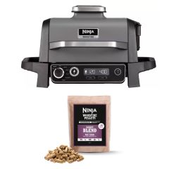 Ninja OG701UKPELKIT Woodfire Electric Bbq Grill & Smoker With Woodfire Bbq Pellets
