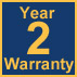 2 Year Warranty