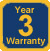 3 Year Warranty