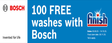 Bosch 100 Free washer dishwashers